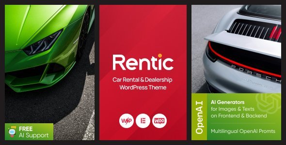 Rentic – Car Rental WordPress Theme