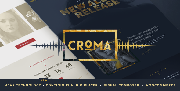 Croma – Responsive Music WordPress Theme
