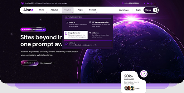 Aimo – AI Agency and Technology WordPress Theme - Image 3