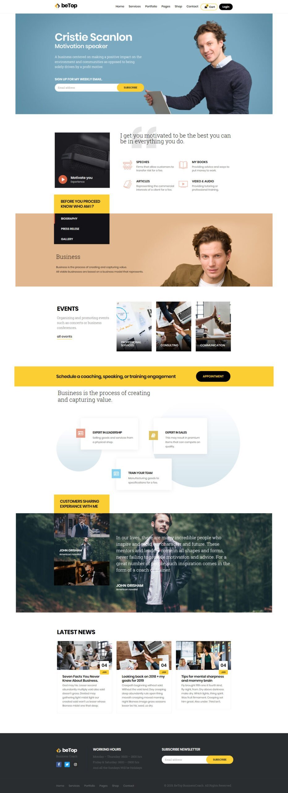 BeTop – Coaching & Speaker WordPress Theme - Image 5