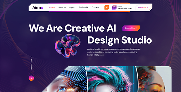 Aimo – AI Agency and Technology WordPress Theme - Image 5