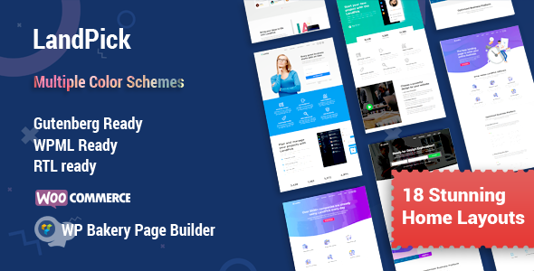 Landpick Multipurpose Landing Pages WordPress Theme