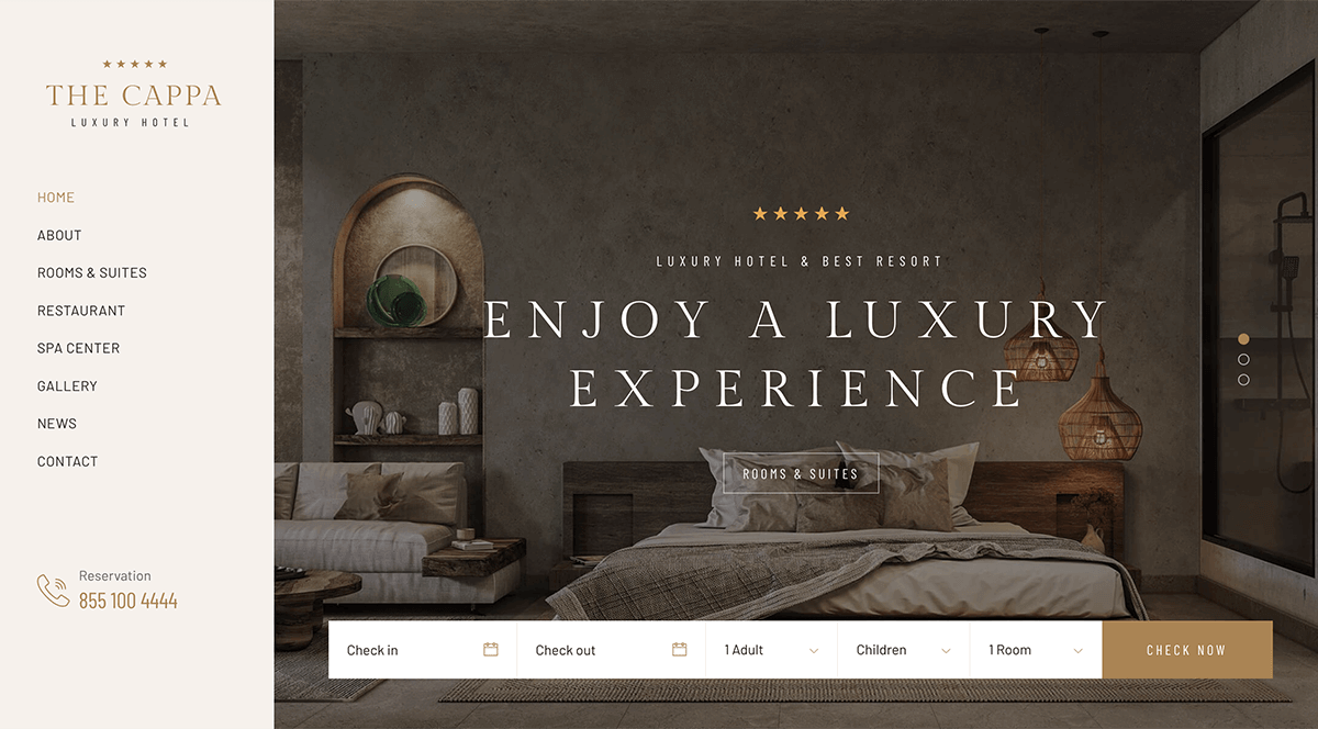 THE CAPPA - Luxury Hotel Template - Image 5