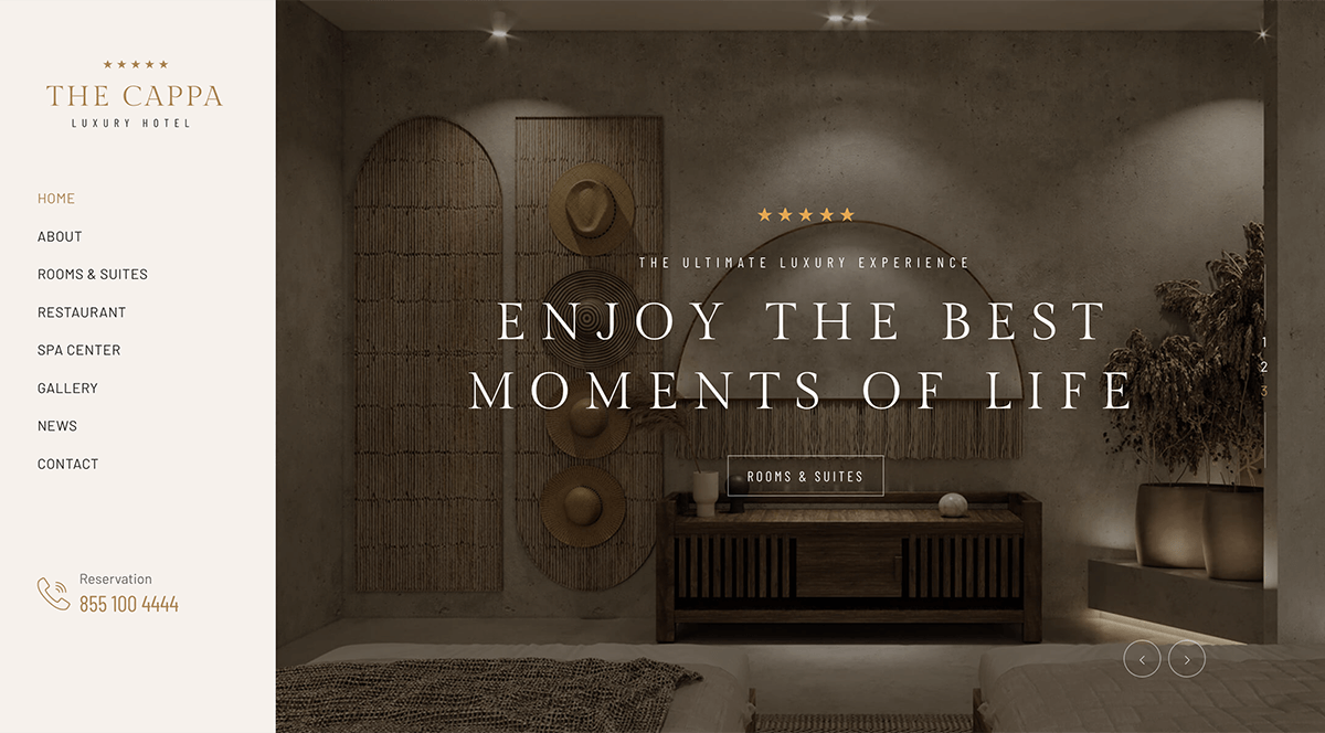 THE CAPPA - Luxury Hotel Template - Image 4