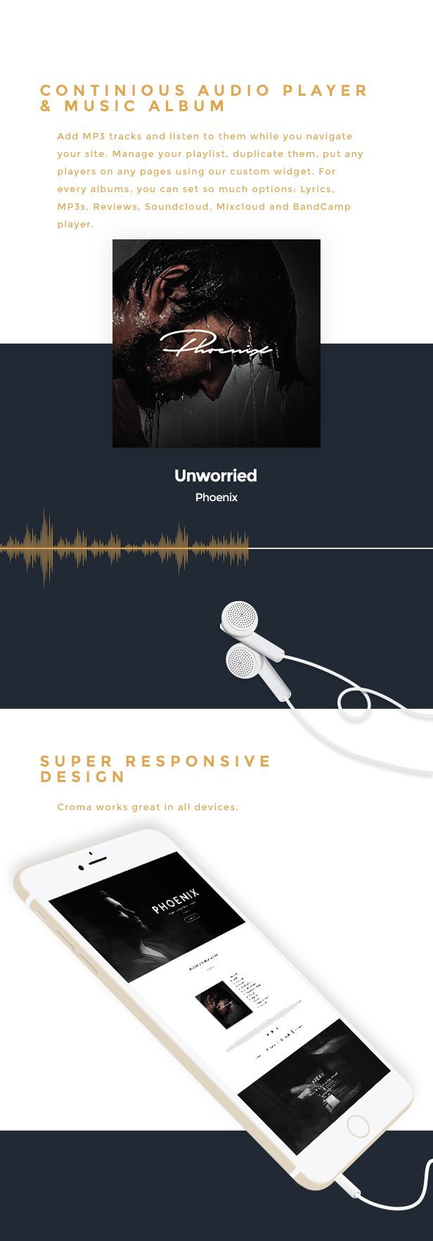 Croma – Responsive Music WordPress Theme - Image 3