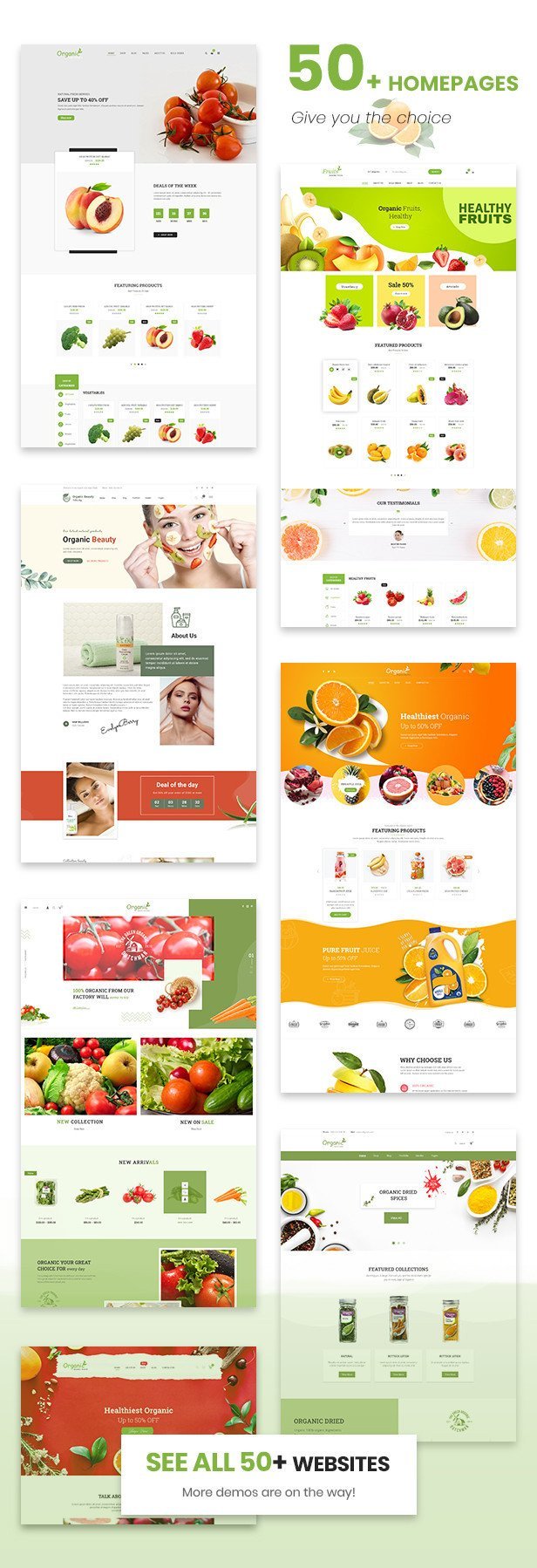 Organica - Organic, Beauty, Natural Cosmetics, Food, Farn and Eco WordPress Theme - Image 5