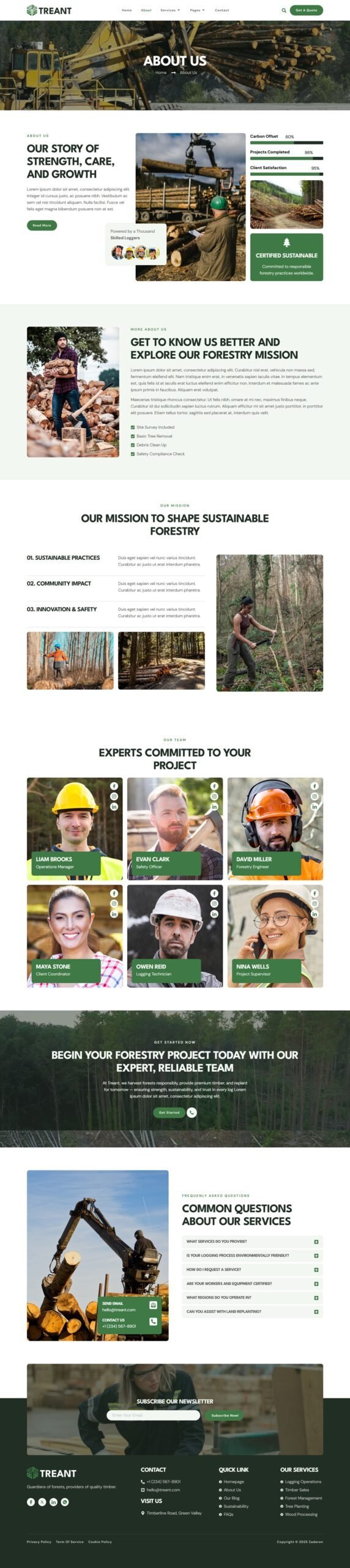 Treant - Forestry & Logging Elementor Template Kit - Image 2