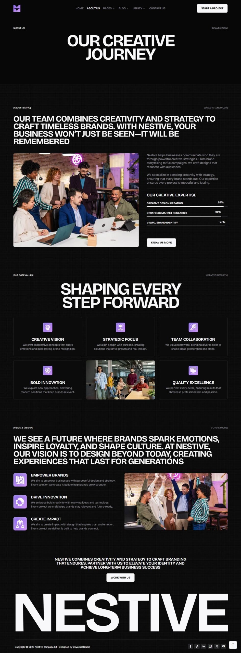 Nestive – Branding and Creative Agency Elementor Template Kit - Image 2