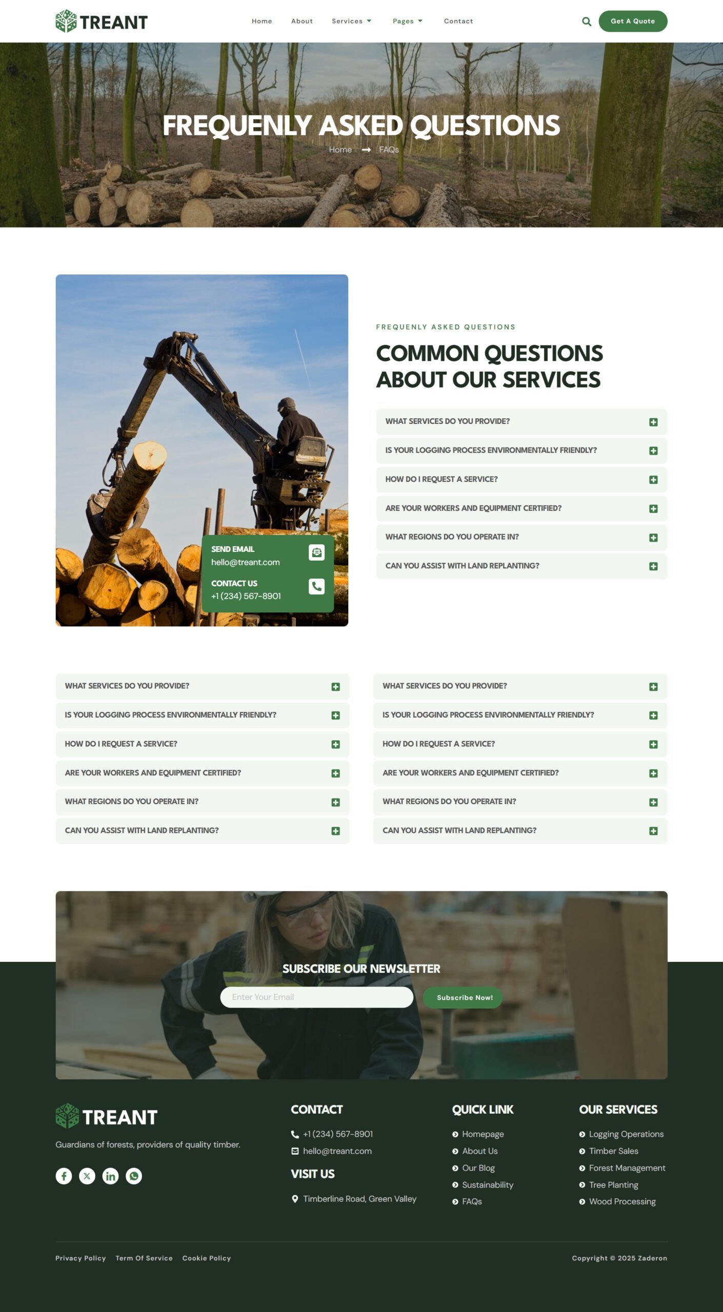 Treant - Forestry & Logging Elementor Template Kit - Image 4