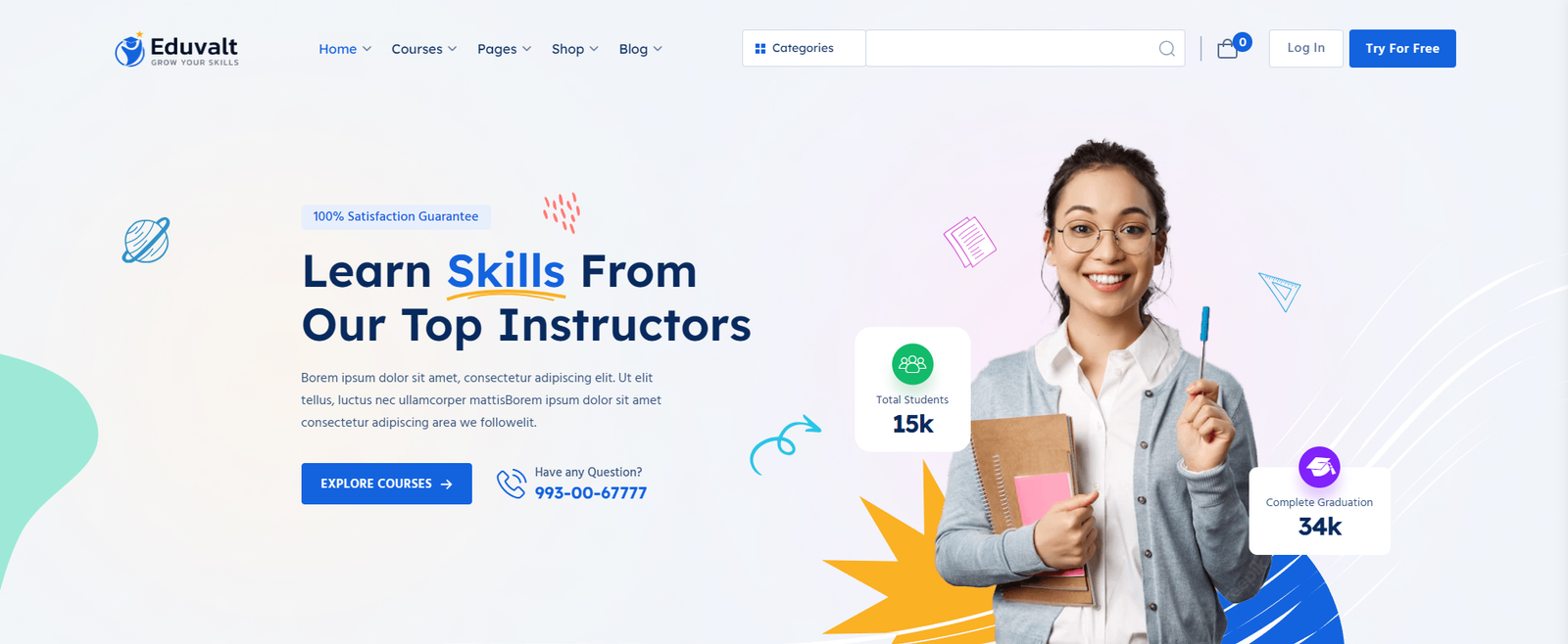 Eduvalt - Online Courses & Education WordPress Theme + RTL - Image 2