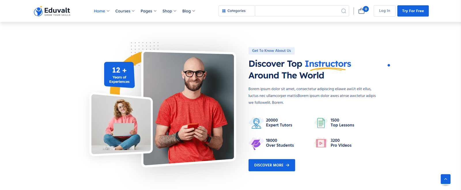 Eduvalt - Online Courses & Education WordPress Theme + RTL - Image 3