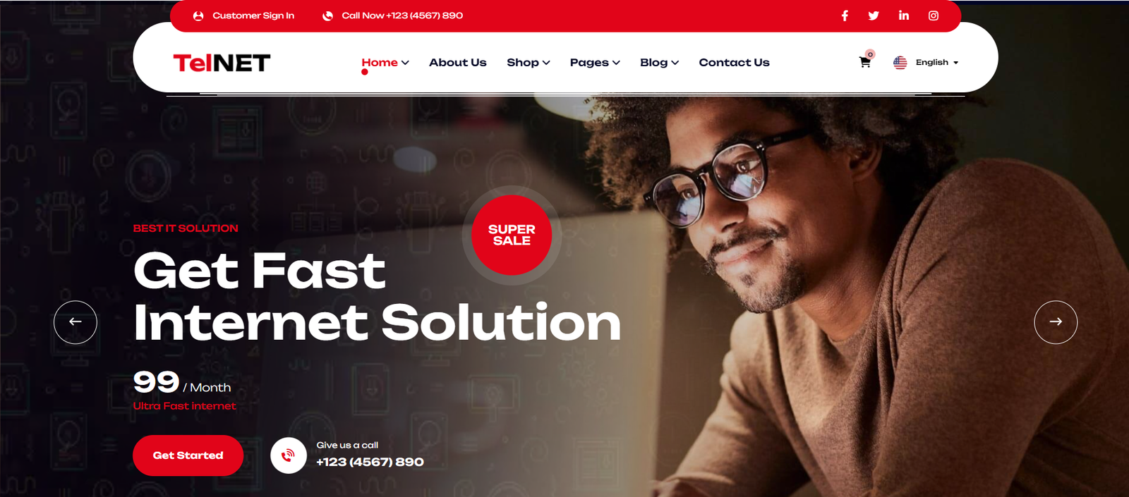 Telnet – Broadband TV and Internet Provider WordPress Theme - Image 2