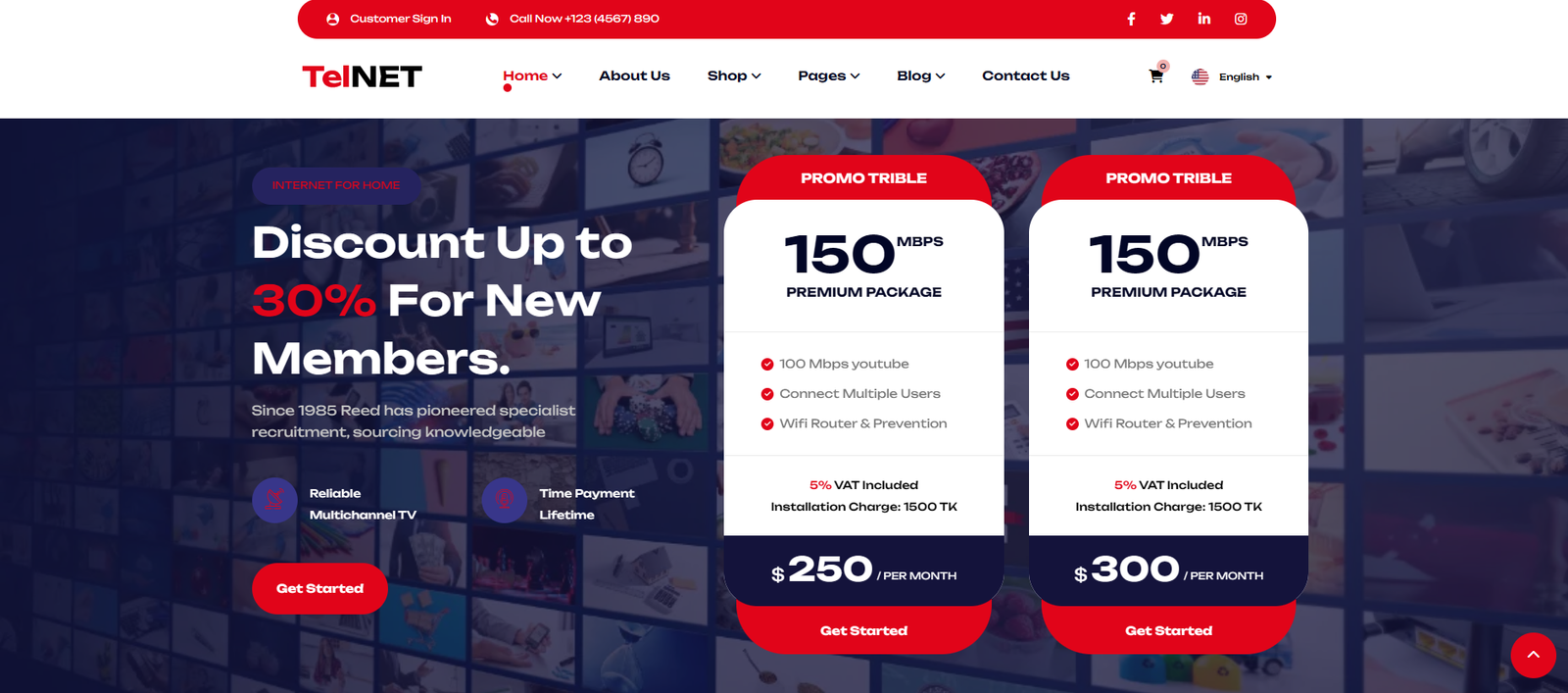Telnet – Broadband TV and Internet Provider WordPress Theme - Image 5