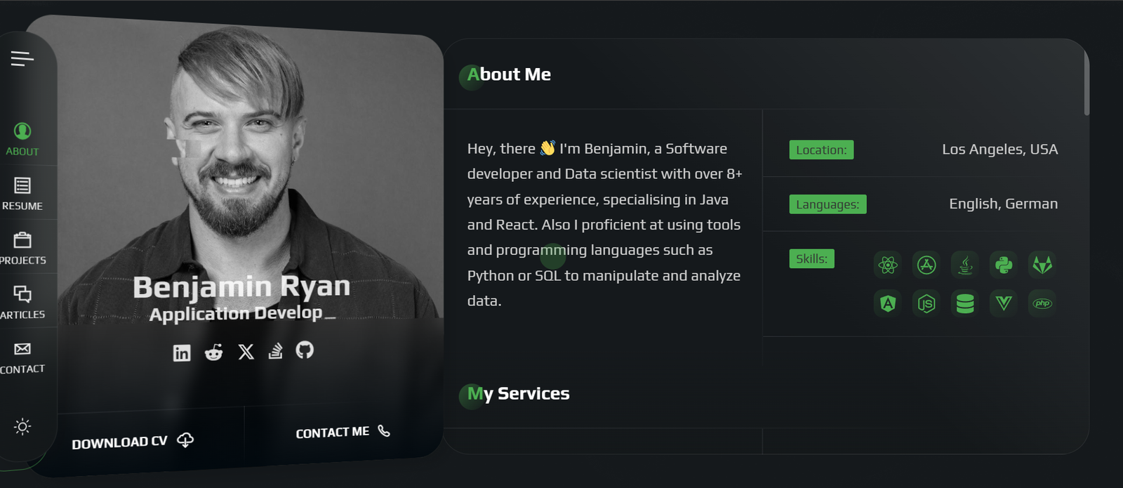 RyanCV – Best CV Resume WordPress - Image 4