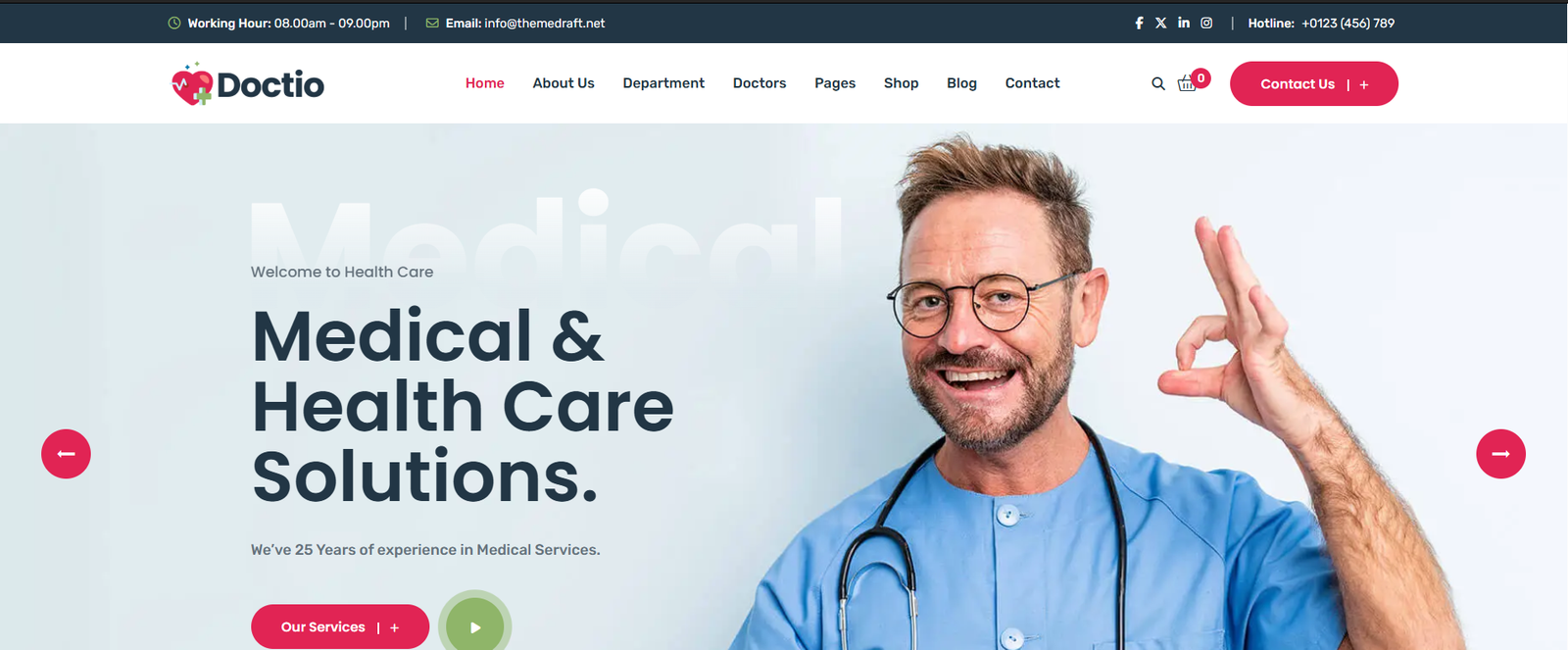 Doctio – Medical Health WordPress Theme - Image 2