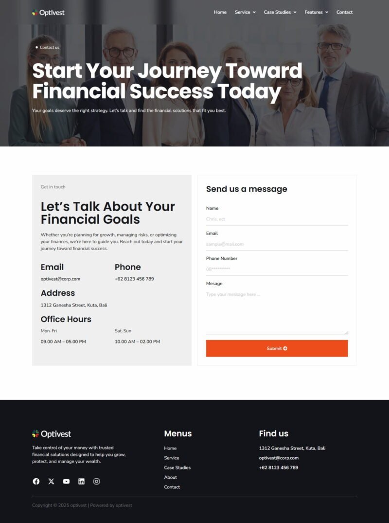 Optivest – Financial and Investment Elementor Template Kit - Image 5