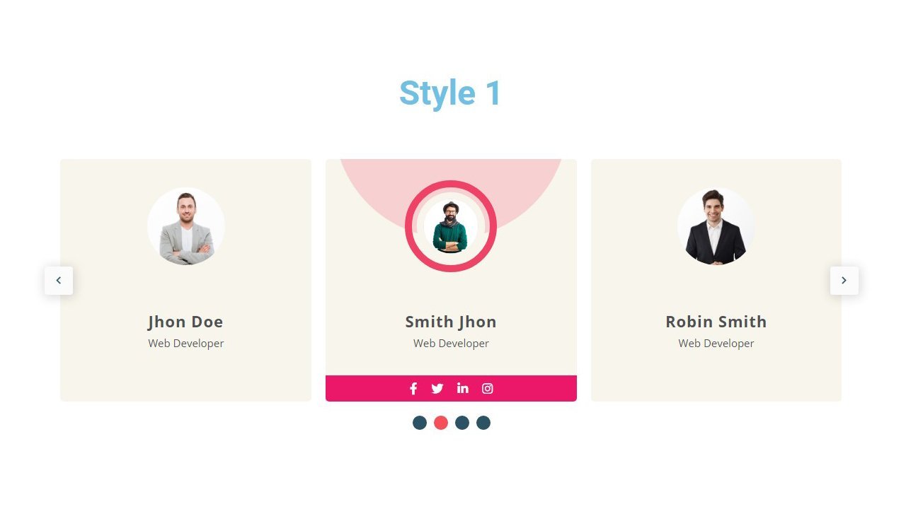 Team Member Carousel Addon For Elementor - Image 2