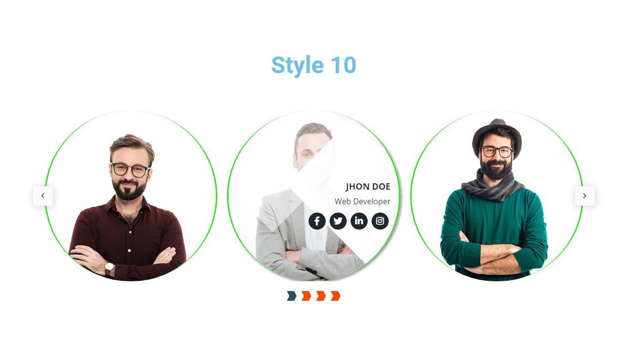 Team Member Carousel Addon For Elementor - Image 3