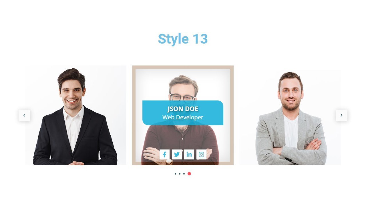 Team Member Carousel Addon For Elementor - Image 6