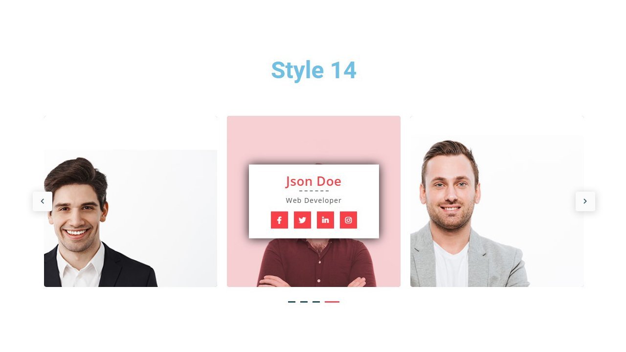 Team Member Carousel Addon For Elementor - Image 7