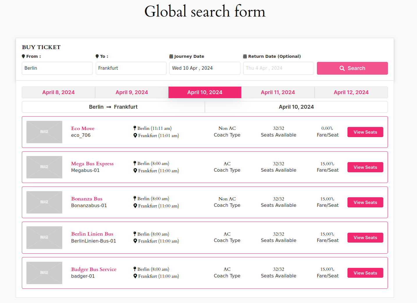 Bus Ticket Booking with Seat Reservation – WpBusTicketly - Image 9