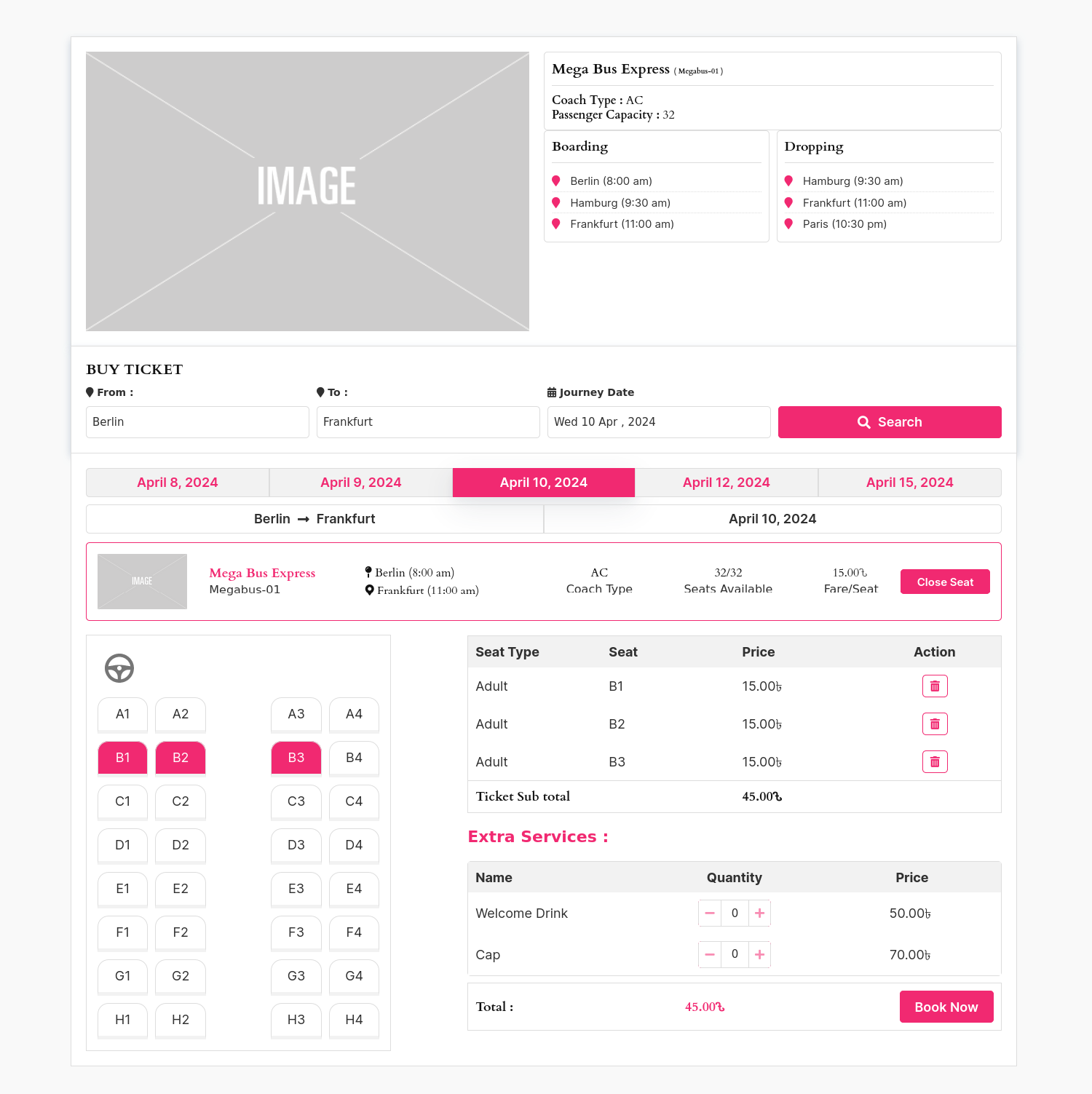 Bus Ticket Booking with Seat Reservation – WpBusTicketly - Image 6